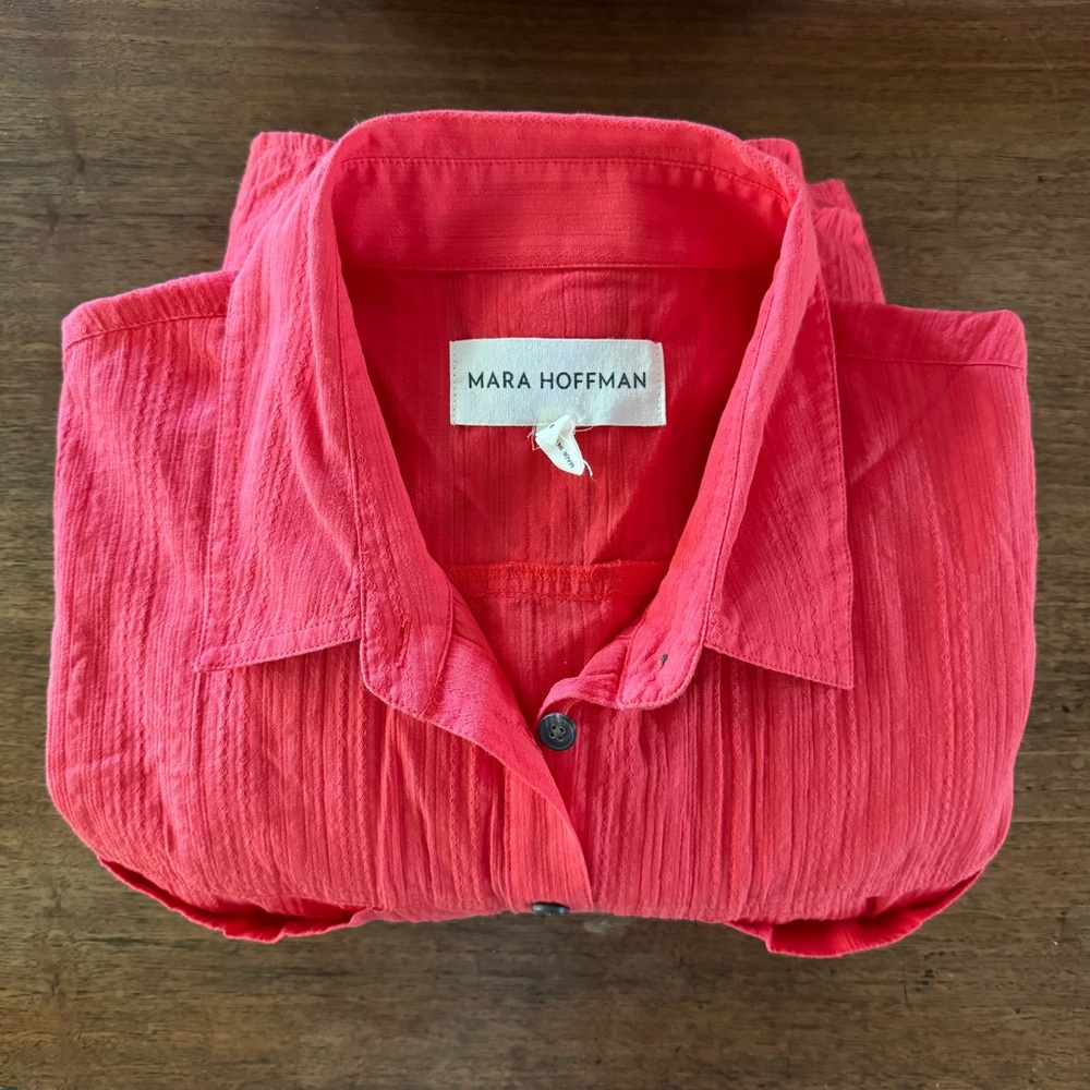 Mara Hoffman Lorelei Maxi Shirt Dress size 4